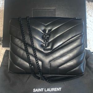 Saint Laurent Small Loulou Black on Black